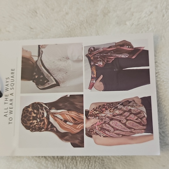 NWT Vince Camuto Lily Square Bright Floral Print Satin Scarf - Picture 10 of 13